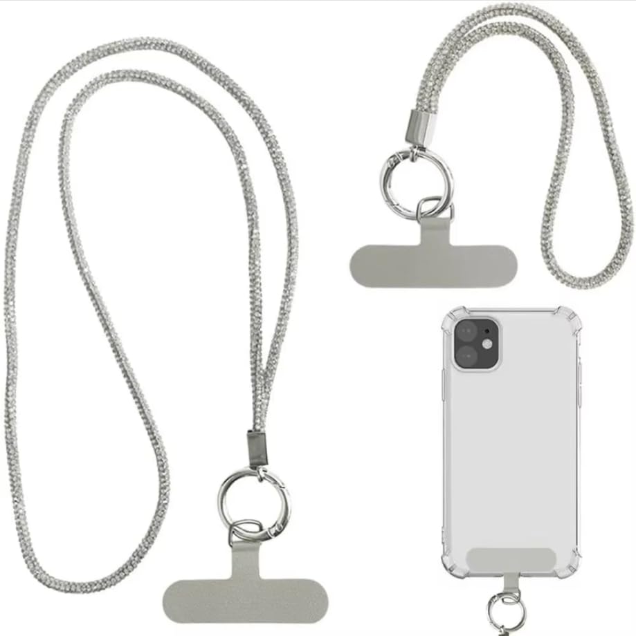 ZORBES® Phone Lanyard for Phone Case, Sparkling Cell Phone Wrist Strap for All Phone Case,Universal Phone Neck Strap and Wrist Strap ZORBES® Phone Lanyard for Phone Case, Sparkling Cell Phone Wrist Strap for All Phone Case,Universal Phone Neck Strap and Wrist Strap